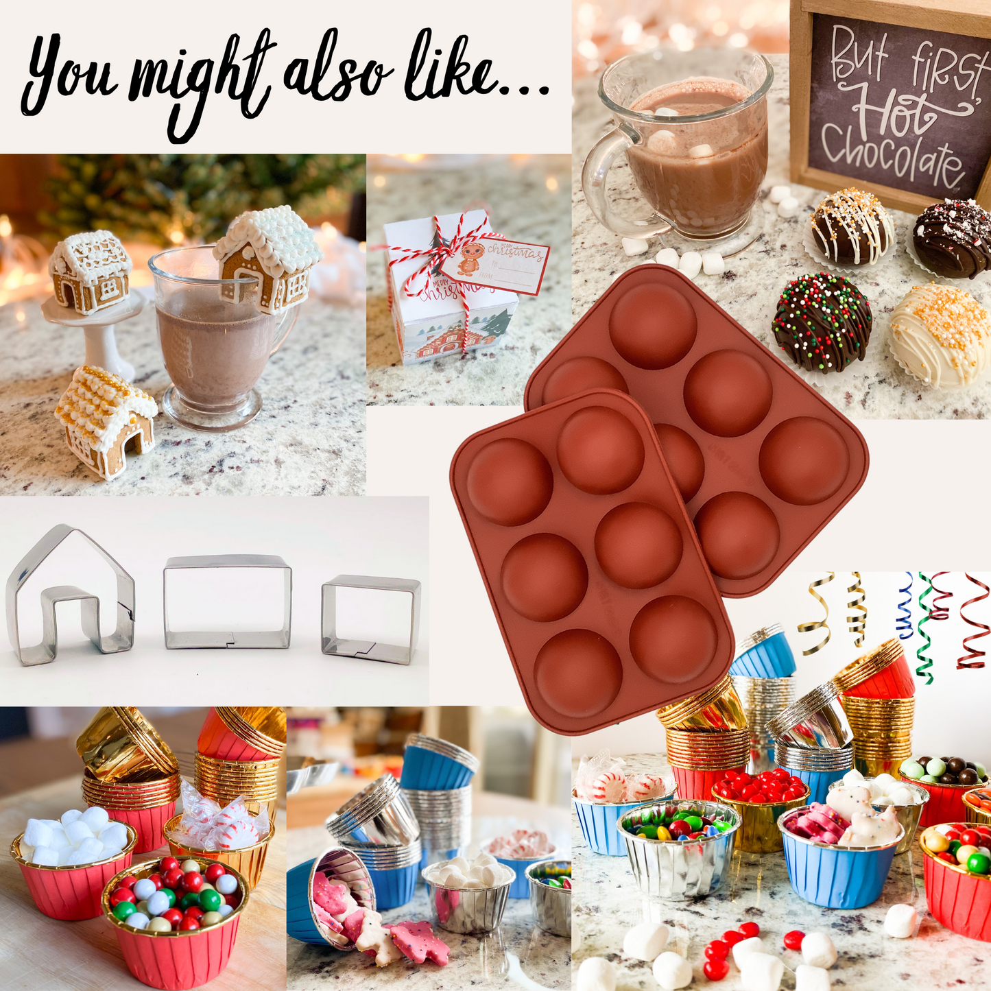 Merry Christmas Gingerbread Holiday White Enamel Mug Hot Beverage Drinkware, Indoor Outdoor Mug - 12oz