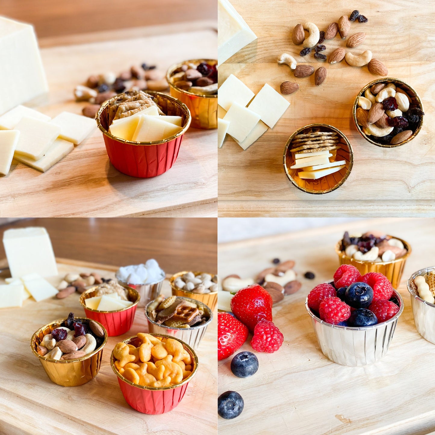 Blue, Silver, Red, Gold Foil Coated Paper Cupcake Liners For Kids Snack Cups, Single Serve samples, Graduation parties, Birthday parties, Holiday Party, and Mini Gift Basket, Easter Basket,