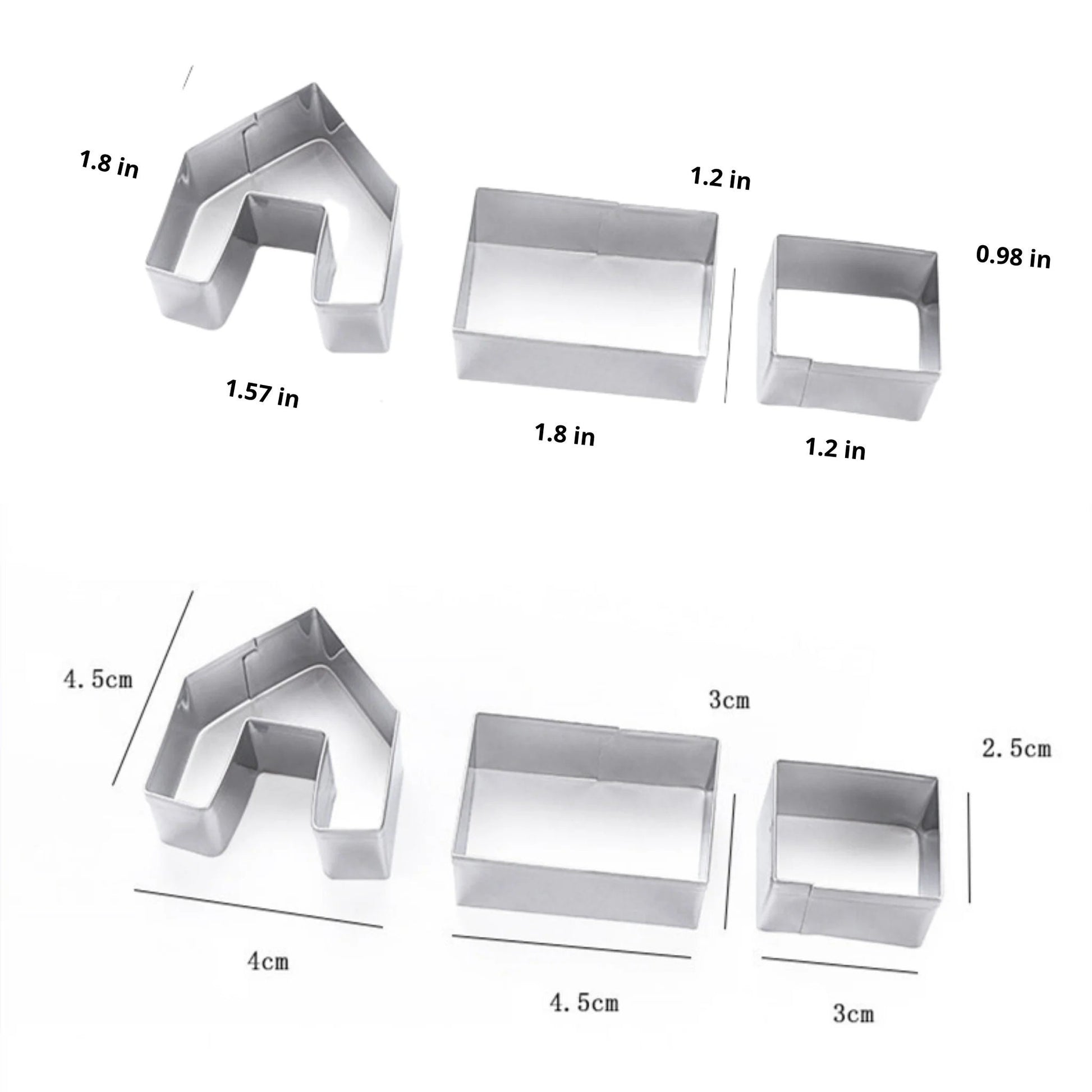 Mini Gingerbread House Cookie Cutters Set, Holiday Baking Tools for Christmas Cookies, Fun Cookie Shapes, Kids Baking Activities, Christmas party Favors, gingerbread house kit, Gingerbread decorating, Gingerbread decorating party, Kids Christmas Activity, Gingerbread and Hot Cocoa, 